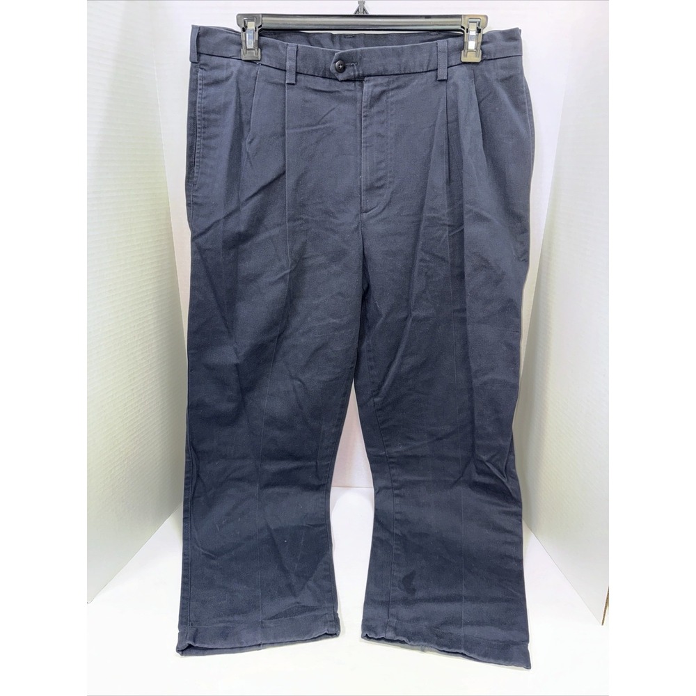 Savane Pants Men's Size 36x30 Navy Blue Dress Pants